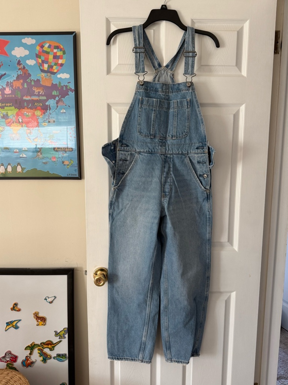 Washed never worn Abercrombie & Fitch Light Blue Denim Overalls